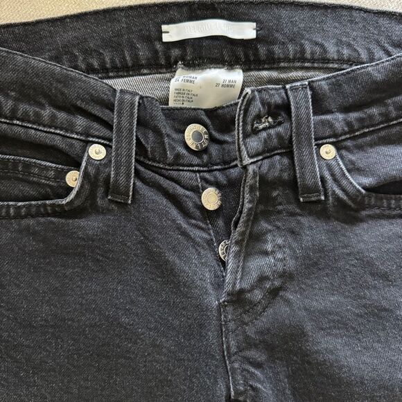 Helmut Lang Masc Lo Drainpipe Low Rise Skinny Jeans W24 \ M27 - Picture 11 of 11